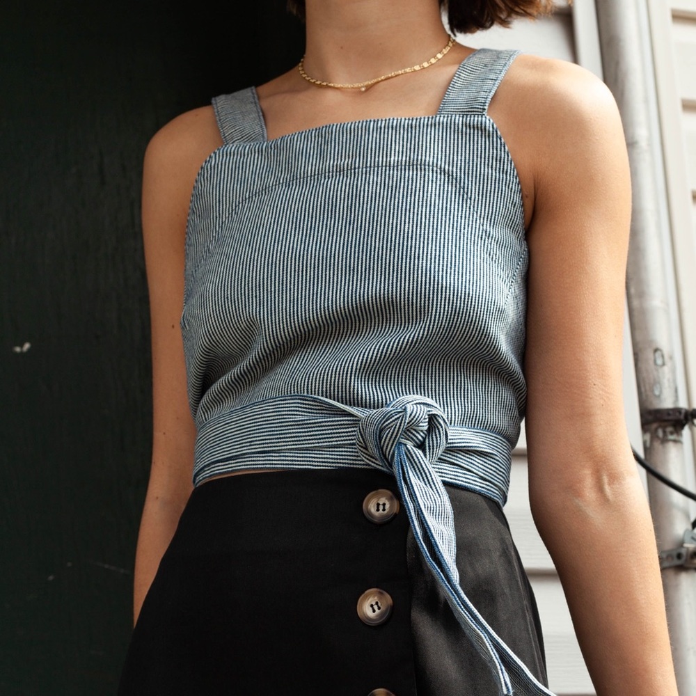 Carleen Canvas Crop Top